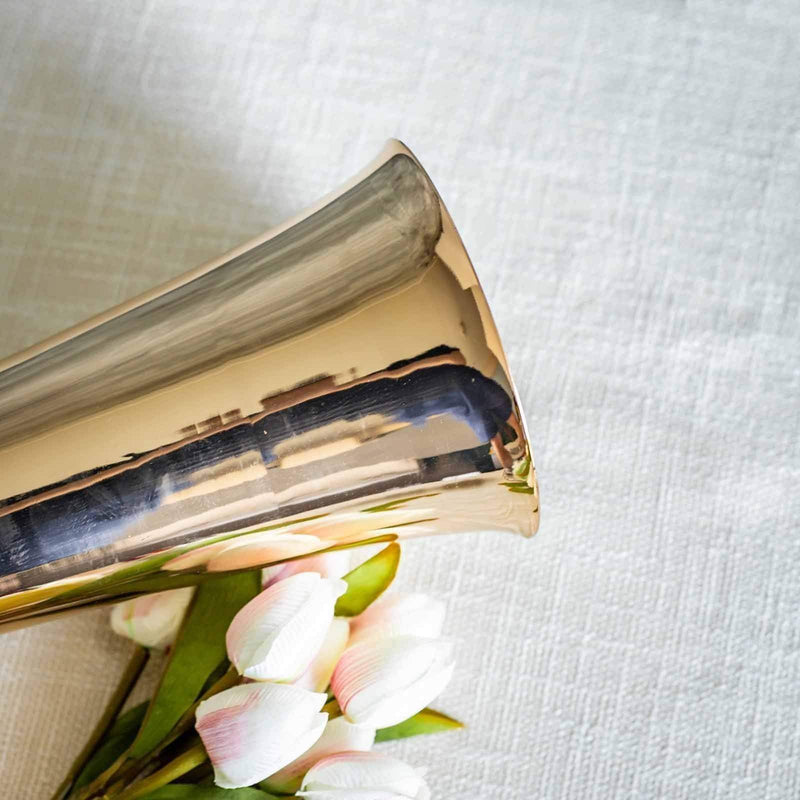 2 pcs 29" tall Vases Candle Holders Wedding Centerpieces Risers - Gold CHDLR_056_GOLD