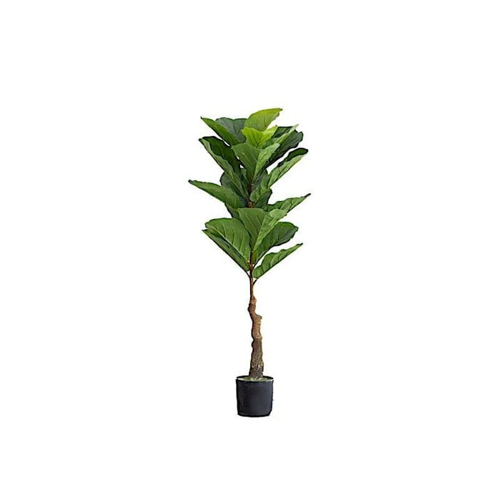 2 pcs 3 ft Fig Tree Potted Artificial Plants - Green ARTI_POT_TROP002_S_GRN