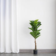 2 pcs 3 ft Fig Tree Potted Artificial Plants - Green ARTI_POT_TROP002_S_GRN