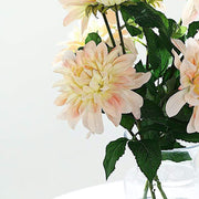 2 pcs 30" tall Silk Dahlia Flowers Stems