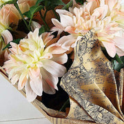 2 pcs 30" tall Silk Dahlia Flowers Stems