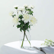 2 pcs 30" tall Silk Dahlia Flowers Stems
