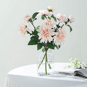 2 pcs 30" tall Silk Dahlia Flowers Stems