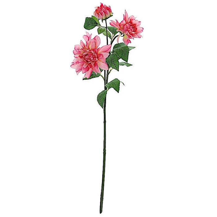 2 pcs 30" tall Silk Dahlia Flowers Stems ARTI_DAHL_001_PINK