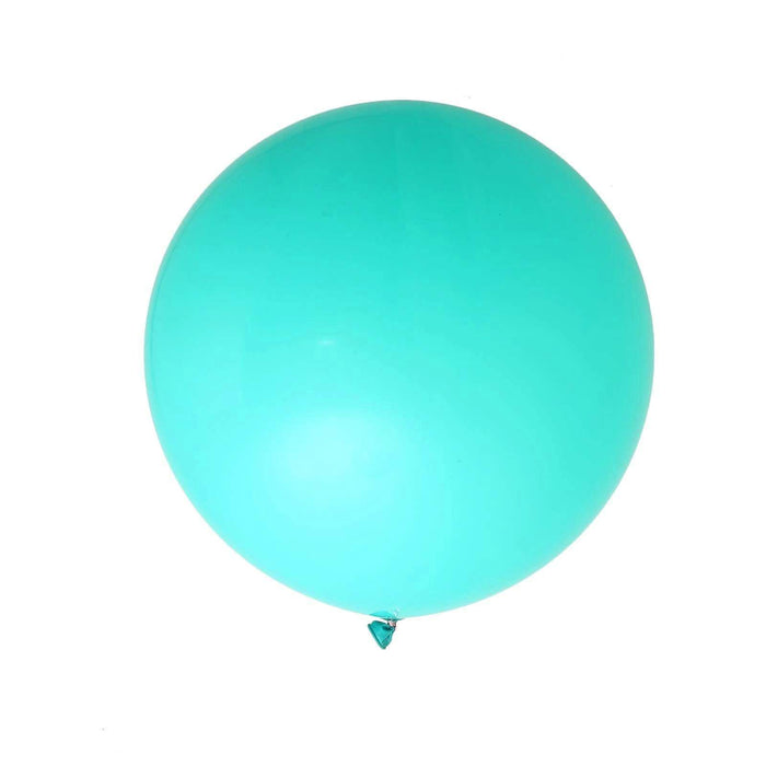 2 pcs 32" Round Large Latex Balloons BLOON_RND01_36_TURQ