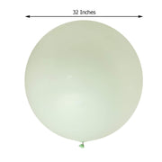 2 pcs 32" Round Large Latex Balloons - Matte Yellow