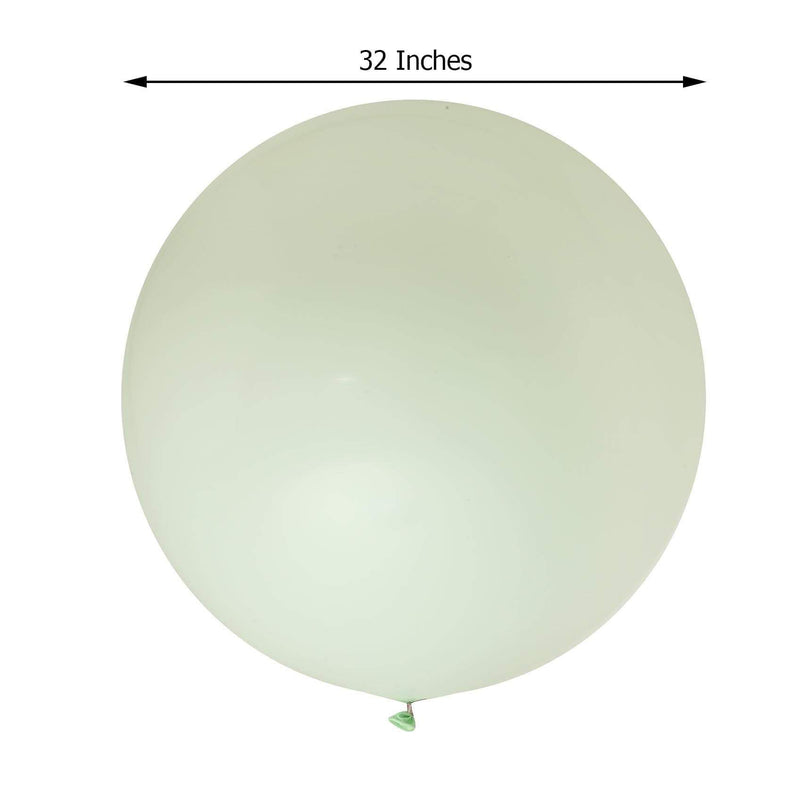 2 pcs 32" Round Large Latex Balloons - Matte Yellow