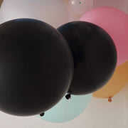 2 pcs 32" Round Large Latex Balloons - Matte Yellow