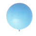 2 pcs 32" Round Large Latex Balloons - Matte Yellow BLOON_RND01_36_BLUE
