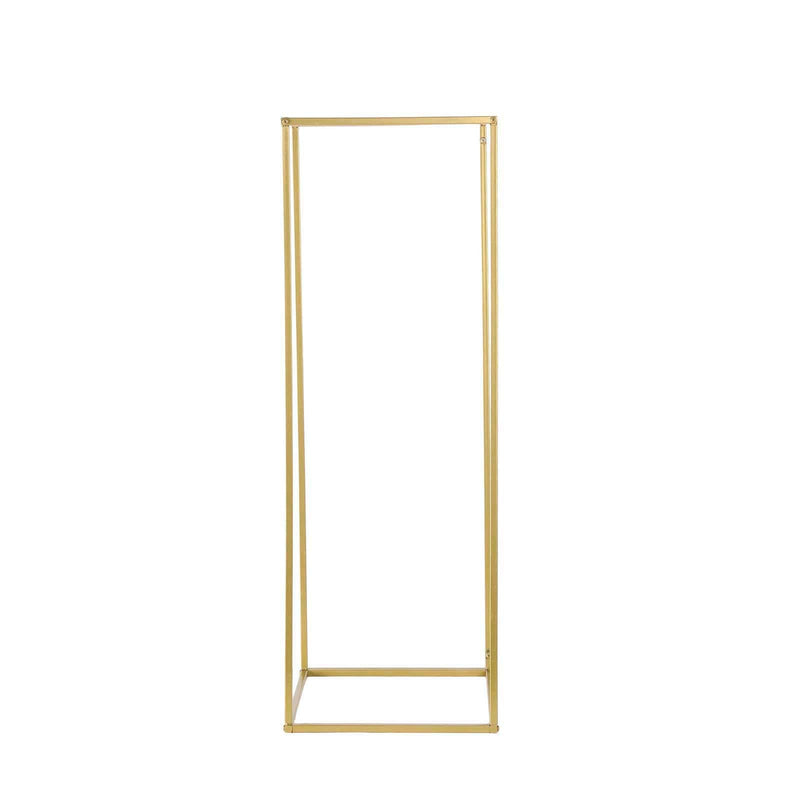 2 pcs 32" tall Geometric Metal Stands Wedding Flower Vase Holders