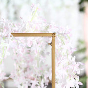 2 pcs 32" tall Geometric Metal Stands Wedding Flower Vase Holders