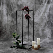 2 pcs 32" tall Geometric Metal Stands Wedding Flower Vase Holders
