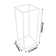 2 pcs 32" tall Geometric Metal Stands Wedding Flower Vase Holders