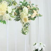 2 pcs 32" tall Geometric Metal Stands Wedding Flower Vase Holders