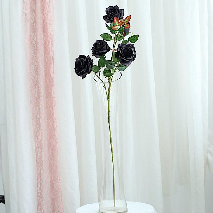 2 pcs 33" long Single Stem Silk Rose Bouquets