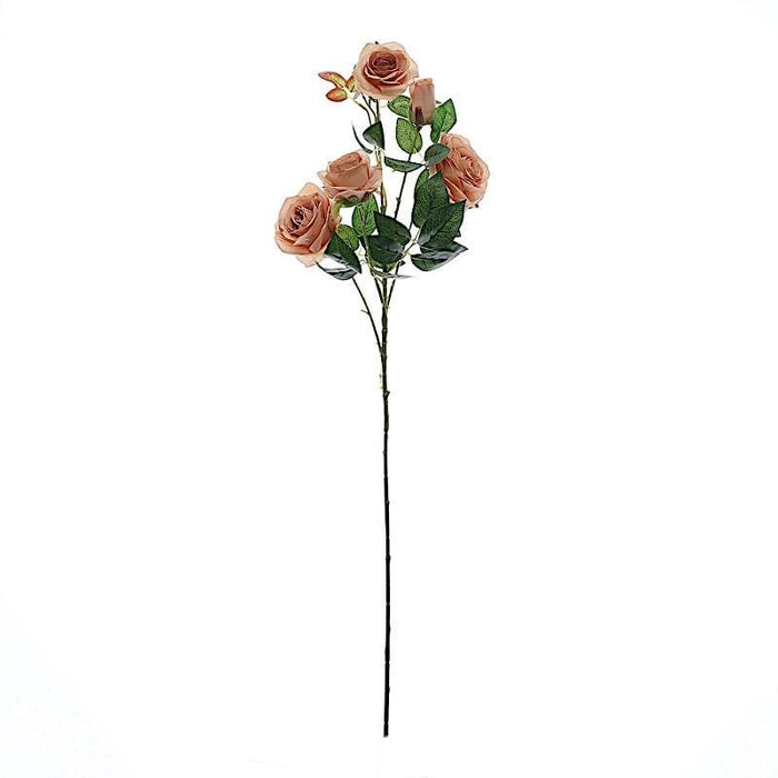 2 pcs 33" long Single Stem Silk Rose Bouquets ARTI_RS001_080