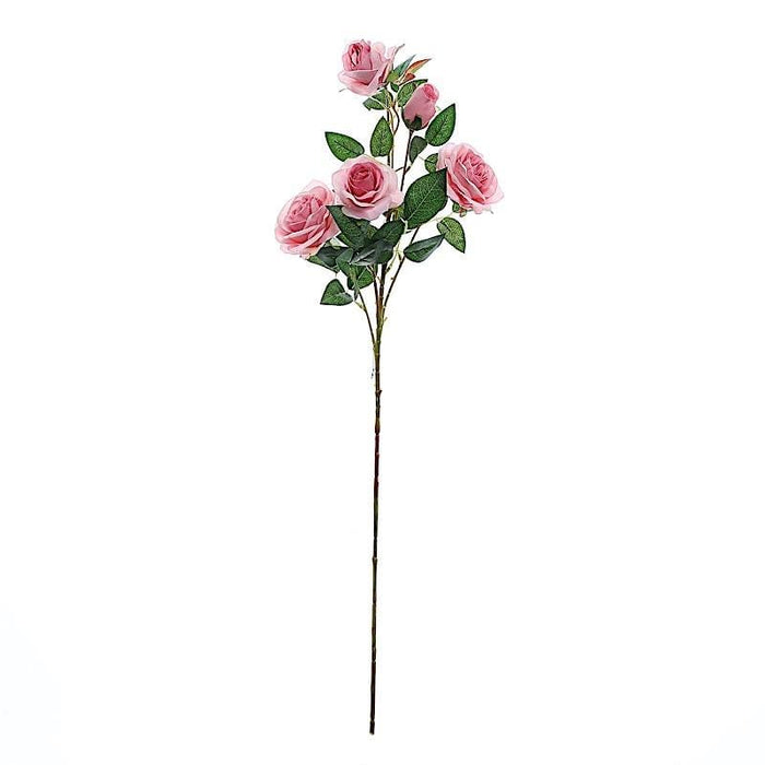 2 pcs 33" long Single Stem Silk Rose Bouquets ARTI_RS001_PINK