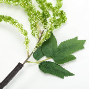 2 pcs 36" tall Artificial Plant Amaranthus Branches Strands with Leaves - Green