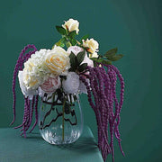 2 pcs 36" tall Artificial Plant Amaranthus Branches Strands with Leaves - Green