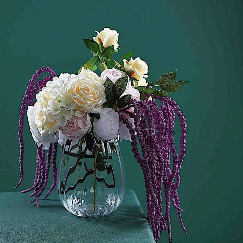 2 pcs 36" tall Artificial Plant Amaranthus Branches Strands with Leaves - Green