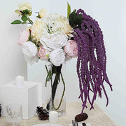 2 pcs 36" tall Artificial Plant Amaranthus Branches Strands with Leaves - Green