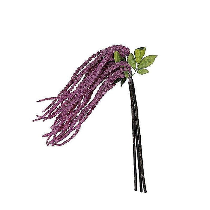 2 pcs 36" tall Artificial Plant Amaranthus Branches Strands with Leaves - Green ARTI_AMAH_LAV