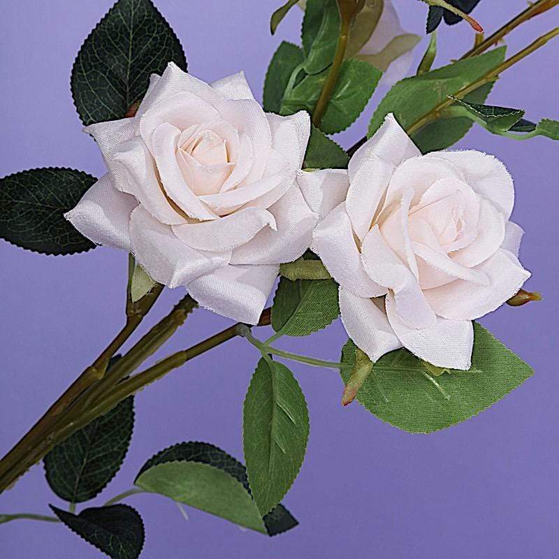 2 pcs 38" long Single Stem Silk Roses Bouquets