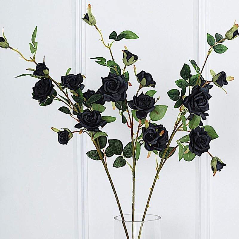 2 pcs 38" long Single Stem Silk Roses Bouquets