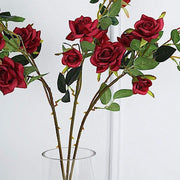 2 pcs 38" long Single Stem Silk Roses Bouquets