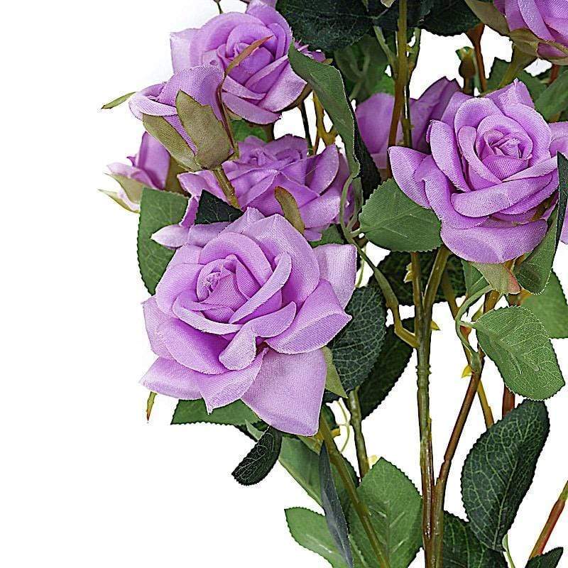 2 pcs 38" long Single Stem Silk Roses Bouquets