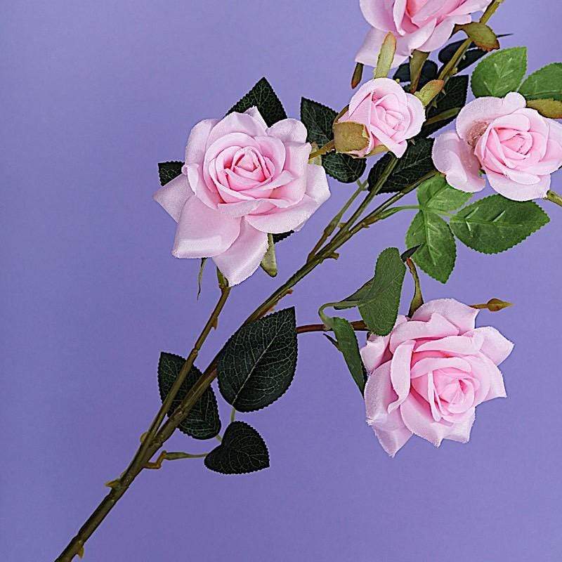 2 pcs 38" long Single Stem Silk Roses Bouquets