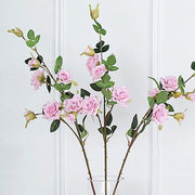 2 pcs 38" long Single Stem Silk Roses Bouquets
