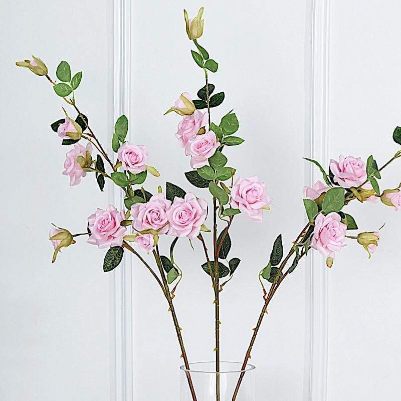 2 pcs 38" long Single Stem Silk Roses Bouquets