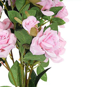 2 pcs 38" long Single Stem Silk Roses Bouquets