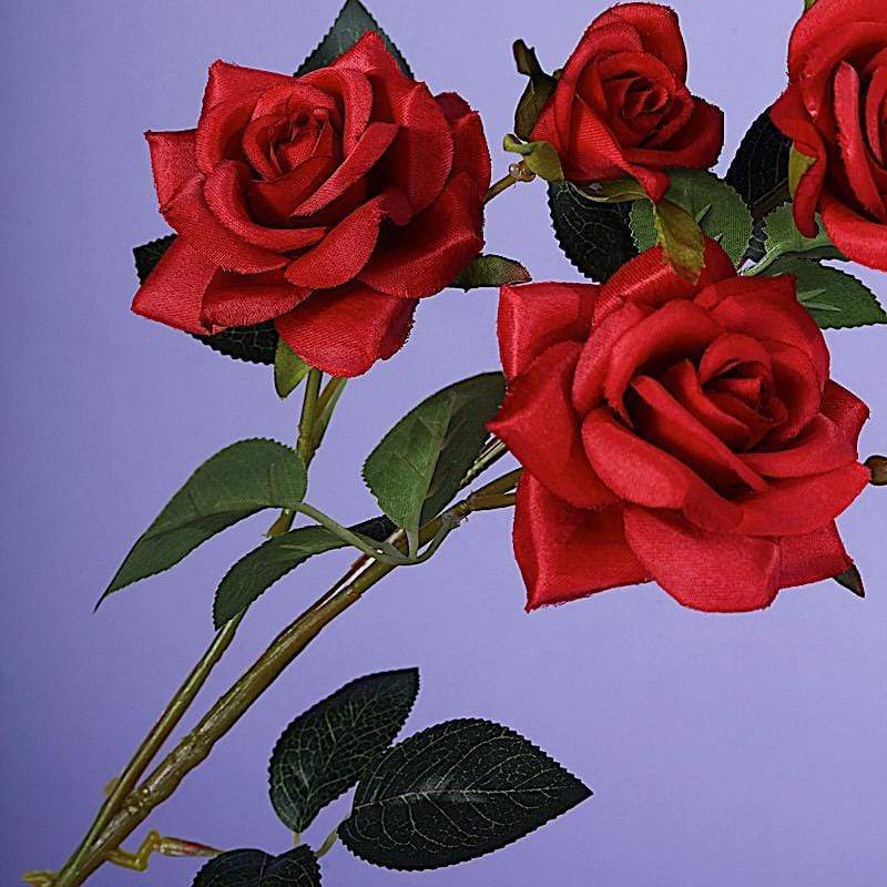 2 pcs 38" long Single Stem Silk Roses Bouquets