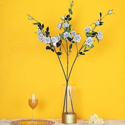 2 pcs 38" long Single Stem Silk Roses Bouquets