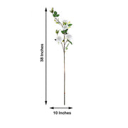 2 pcs 38" long Single Stem Silk Roses Bouquets