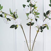 2 pcs 38" long Single Stem Silk Roses Bouquets