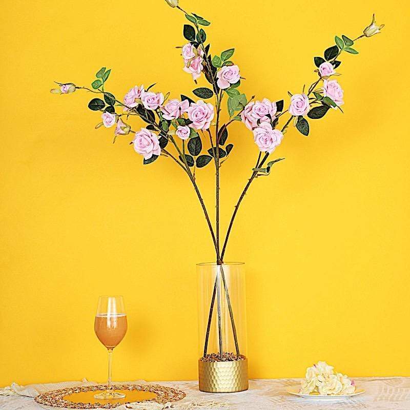 2 pcs 38" long Single Stem Silk Roses Bouquets