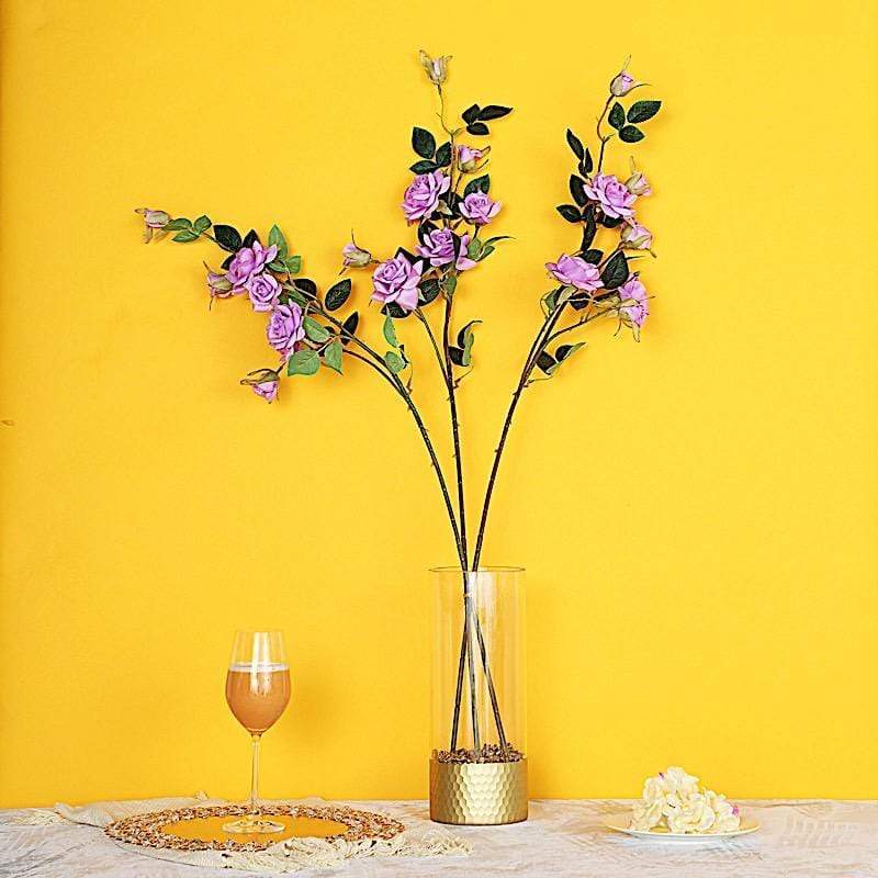 2 pcs 38" long Single Stem Silk Roses Bouquets