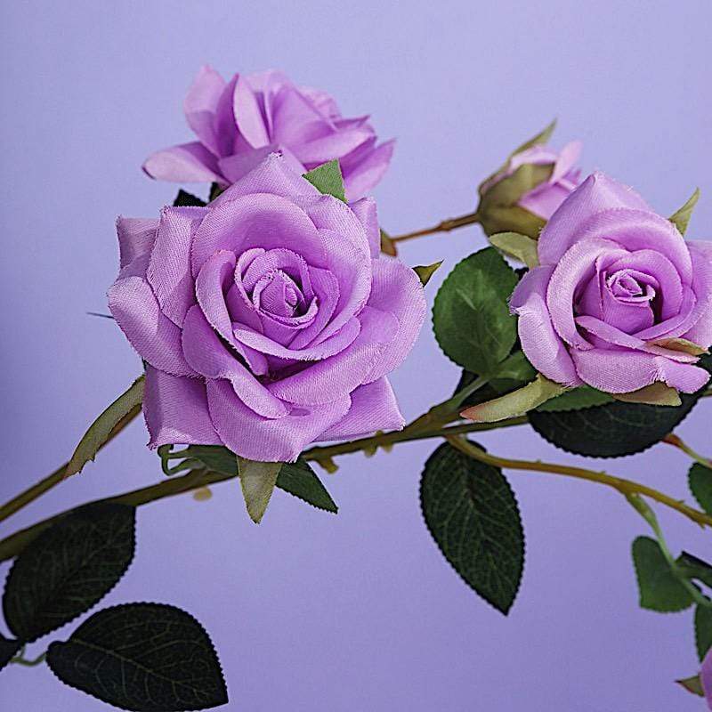 2 pcs 38" long Single Stem Silk Roses Bouquets