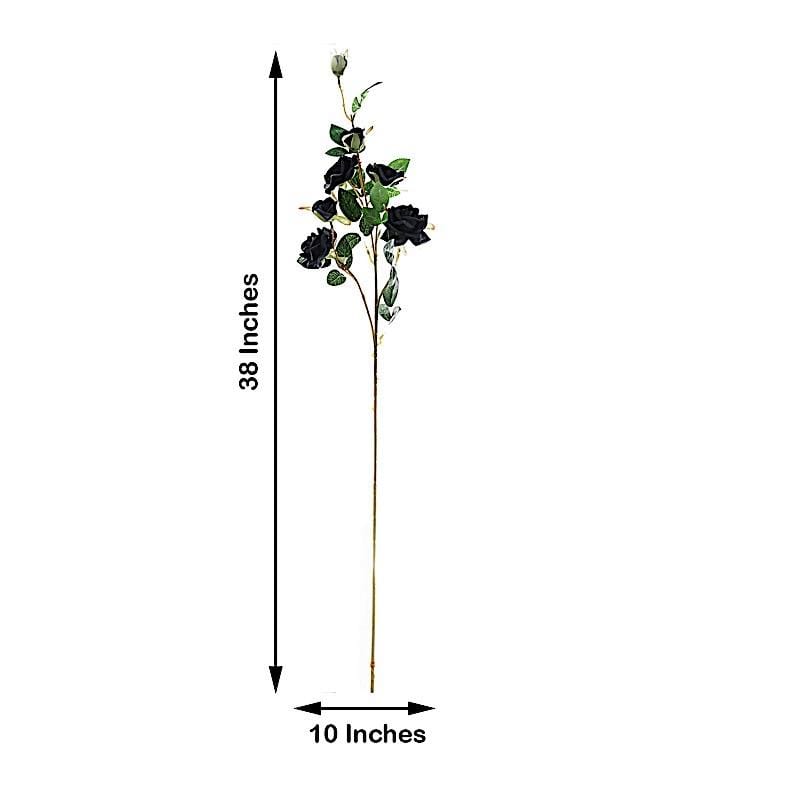 2 pcs 38" long Single Stem Silk Roses Bouquets