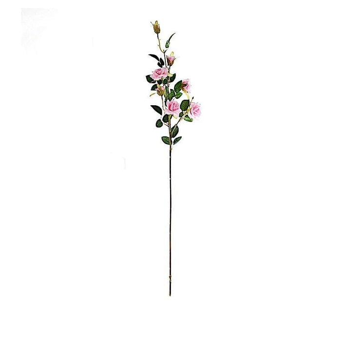 2 pcs 38" long Single Stem Silk Roses Bouquets ARTI_RS002_PINK