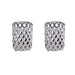 2 pcs 4" tall Round Metal Votive Candle Holder with Diamond Holes IRON_CAND_014_SILV