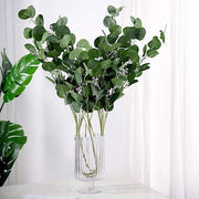 2 pcs 40" Artificial Eucalyptus Leaves Sprays Stems - Green ARTI_GRN_07_01