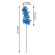 2 pcs 40" tall Faux Silk Orchid Flowers Sprays Stems