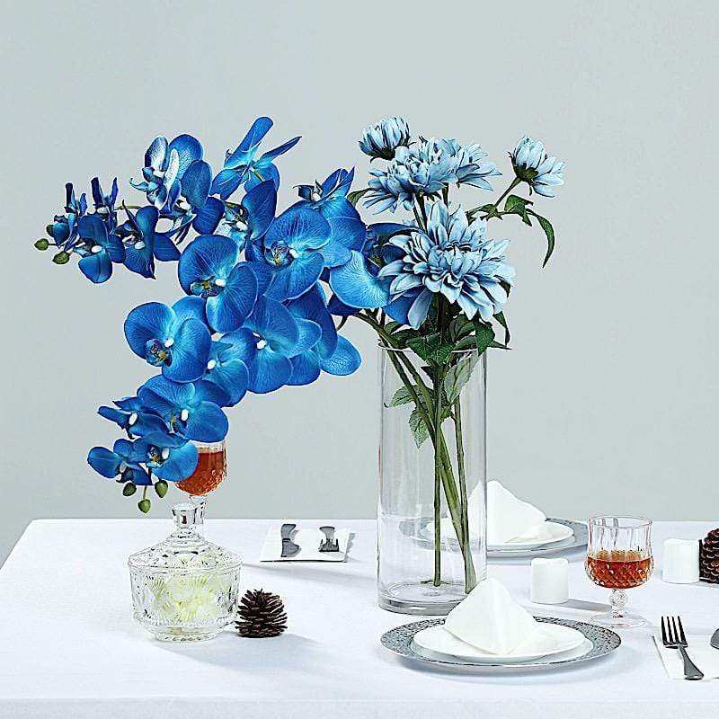 2 pcs 40" tall Faux Silk Orchid Flowers Sprays Stems