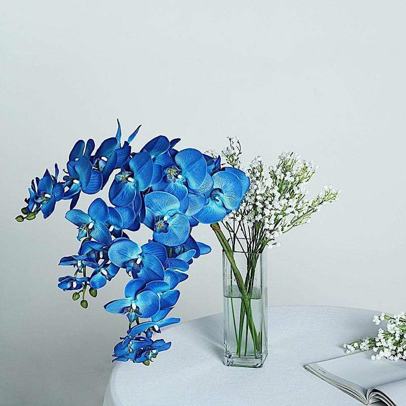 2 pcs 40" tall Faux Silk Orchid Flowers Sprays Stems