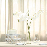 2 pcs 40" tall Faux Silk Orchid Flowers Sprays Stems