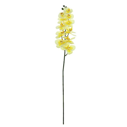 2 pcs 40" tall Faux Silk Orchid Flowers Sprays Stems ARTI_ORCH001_YEL